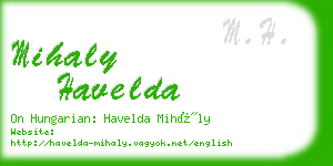 mihaly havelda business card